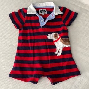 Mudpie baby boy romper